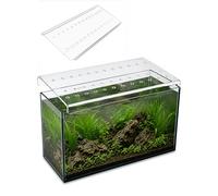 Tapa para Acuario en acrílico Transparente, Placa de 3/4/5 mm con Bordes Laterales doblados, Orificios de ventilación y visión Clara para acuarios Abiertos(3mm,50X30cm/19.7X11.8in)