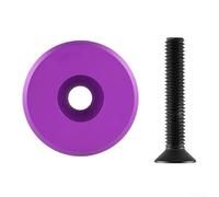 Tapa para auriculares de bicicleta, aleación de aluminio ligera, 28,6 mm, vástago estándar, opciones de color vibrante, diseño aerodinámico compacto, fácil instalación, tornillos de acero inoxidable