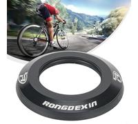 Tapa para auriculares de bicicleta de aleación de aluminio CNC, compatible con tubos estándar de 28 mm de diámetro y auriculares superiores ocultos de 44 mm, sello a prueba de polvo (azul)