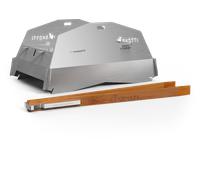 Tapa para barbacoa con bolsa de lona y pinzas skotti