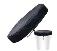 Tapa para barril | Cubierta para cubo de agua con correa ajustable - Cubierta protectora impermeable para jardín, terraza, patio y exterior