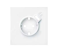 Tapa para base de enchufe Schuko con cargador USB integrado, serie 100, 2,5 x 7,5 x 7,5 centímetros, color blanco (referencia: 10000049-230)