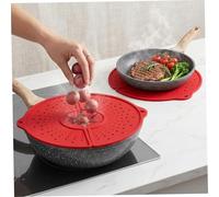 Tapa para cacerola, tapas plegables de silicona con apertura cruzada, cubierta reutilizable para salpicaduras de microondas, protección contra ebullición resistente al calor, tapón contra derrames pa