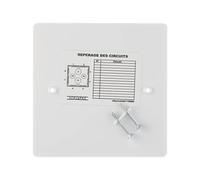 Tapa para caja de empotrar a atornillar 108x108 blanco