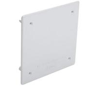 Tapa Para Caja De Registro Electrico Empotrar 100x100 Mm - Fijación Mediante Garra O Tornillo - Uso Interior Profesional/Domestico - Color Blanco