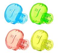 Tapa para cepillo de dientes, 4 paquetes de bahías portátiles para viajes domésticos, camping, baño, escuela, negocio, Azul Verde Rojo Amarillo, ver descripción, Ver descripción