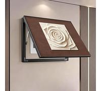 Tapa Para Cuadro Electrico Cuadro Contador Cubrecontador Tapa Cuadro Electrico Tapa Decorativa Cuadro Electrico Del Medidor Eléctrico Con Varilla De Soporte Hidráulica(Black,80cm*60cm(31.5 * 23.6IN))