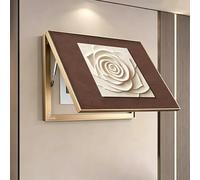 Tapa Para Cuadro Electrico Cuadro Contador Cubrecontador Tapa Cuadro Electrico Tapa Decorativa Cuadro Electrico Del Medidor Eléctrico Con Varilla De Soporte Hidráulica(Gold,50cm*40cm(19.7 * 15.7IN))