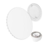 Cubierta para desagüe de ducha, diámetro de 112 mm, compatible con desagüe Viega Tempoplex 2001 - 2006, apto para modelo 6958.99, ABS blanco ASA, tapa de desagüe para plato de ducha, juego de cubierta