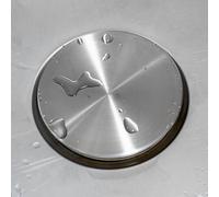 Tapa para Fregadero, Ø 115 mm, Compatible con Blanco, Franke, cestas de colador estándar, Tapa de Acero Inoxidable con subestructura de plástico, Tapa para Fregadero de Cocina Sistema de desagüe