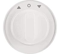 Tapa para interruptor/pulsador rotativo para persianas, series berker R.x de hager, blanco polar