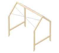 Tapa para invernadero (Específico para: Huertos elevados de 120 × 80 cm)