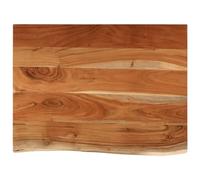Tapa para lavabo 70 x 60 x 3,8 cm, rectangular, madera maciza de acacia | Madera de acacia maciza, borde natural, versátil, fácil de limpiar, único