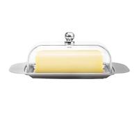Tapa para mantequilla: práctica superficie de trabajo para contenedor de mantequilla, frigorífico Pan versátil | Almacenamiento de repostería, queso y fruta en el frigorífico de cerámica para past