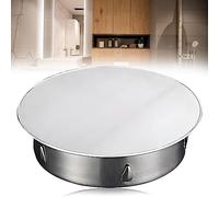 Tapa para orificios de chimenea: ø110 mm de diámetro, tapa ciega para tubo de horno, tapa para tubo de humo, cubierta de chimenea, tapa de orificio de horno para tubos allegängigen Tuber,Plata