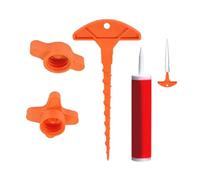 Tapa para Sellador,2 Tapones Herméticos para Silicona con Desatascador - Herramienta Higiénica y Hermética para Conservar y Almacenar Sellador,Almacenamiento Sellado Taller Construccion