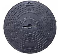 Tapa para Tanque Séptico de Plástico PE, Tapa Arqueta Antideslizante con Asa para Patios y Parques, Capacidad de Carga de 400 Kg(47 * 47 * 6cm/18 * 18 * 2.4in)