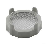 Tapa para tarros de boca ancha con plástico apto para alimentos y malla de acero inoxidable para cultivar alfalfa y brotes de ensalada con diseño de fácil limpieza (amarillo)