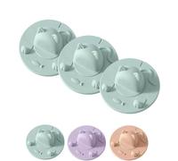 Tapa para Taza de Bolsa de té, Soporte y exprimidor de Silicona para Bolsas de té con diseño de Gato, Cubiertas de Silicona para Tazas, Evita Que Las Bolsas de té se hundan, Apto (3pcs-Green)