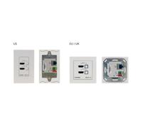 Tapa para toma kramer wp-211t/eu-80/86 blanco aluminio - marca: kramer