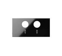 Tapa para toma r-TV+SAT Simon 100 - negro - 10000053-138