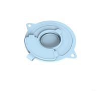 Tapa plegable de silicona para batidoras de 4.5 cuartos y 5 cuartos de galón con cabezal inclinable para ahorrar espacio de almacenamiento (azul + cuenco)