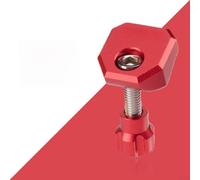 Tapa plegable para auriculares de bicicleta, bloqueo de liberación rápida para Brompton P8 P10, cabeza de abrazadera (rojo)