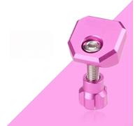 Tapa plegable para auriculares de bicicleta, bloqueo de liberación rápida para Brompton P8 P10, cabeza de abrazadera (magenta)