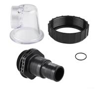 Tapa prefiltro transparente para bomba de circulación SPS25 SPS50 SPS75 SPS100, carcasa de ABS resistente con junta tórica y tornillo, fácil montaje para mantenimiento de piscina y rendimiento de