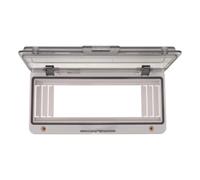 Tapa Protectora ABS para Caja Eléctrica de 10 Posiciones, transparente | Resistente al Agua, Montaje Mural, Ventana Clara, Mecanismo Modular, Compatible con Rieles DIN Estándar en Baños