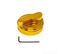 Tapa protectora de aleación de aluminio para depósito de combustible de motocicleta, cubierta protectora para la mayoría de motocicletas, vehículos eléctricos, scooters (dorado)