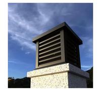 Tapa Protectora de Aluminio Cuadrada, Sombrero de Chimenea Resistente a la Decoloración Adecuado para Cocinas, Almacenes, Centros Comerciales y Piscinas(35x35cm/13.78x13.78in)