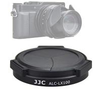 Tapa protectora de lente JJC ACLX100 negra con autorretenci n autom tica compatible con Panasonic Lumix LX100 / LX100 II / Leica D-LUX Typ 109 D-