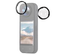 Tapa protectora de lente para Insta360 X4, funda protectora de lente antiarañazos para cámara deportiva X4, espejo protector giratorio (protector de lente de vidrio templado óptico)