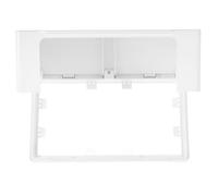 Tapa Protectora de Plástico para Enchufe Doble 86, Adhesiva Color Claro | Instalación Rápida sin Residuos, Diseño Abatible 90 Grados, Barrera contra Polvo, para Cocina y Paredes de Azulejo
