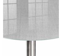 Tapa Protectora de Superficies ø 90 cm | Estampado Decorativo | Tela gris | para Mesa de Comedor, Salón y Oficina | Restyling de Muebles | Vidrio Templado | Bordes Pulidos