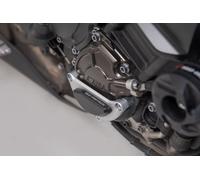 Tapa protectora del motor SW Motech en negro/acero inox. para YAMAHA MT 10 16-26