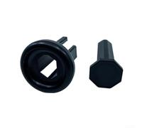 Tapa protectora para ejes de hockey sobre hielo con función de absorción de impactos para prolongar la vida útil del eje y mejorar la estabilidad de manejo (negro)