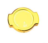 Tapa Radiador para moto Aluminio Aleación Decorativa Tapa Radiador | Aleación aluminio, decorativo, para fácil instalación, sin para herramientas profesionales, mejora estética moto(Gold)