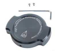 Tapa Radiador para moto Aluminio Aleación Decorativa Tapa Radiador | Aleación aluminio, decorativo, para fácil instalación, sin para herramientas profesionales, mejora estética moto(Titanium)