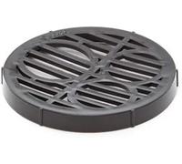 Tapa redonda para desagüe de rejilla de 175 mm, color negro, 175 mm, 1 unidad