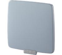 Tapa reich para solapa de suministro con refuerzo gris claro mate sencillo