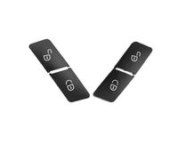 Tapa Repuesto Botón Interruptor Bloqueo Puerta Delantera Para Clase C E GLK W204 W207 W212 C200 GLK260 E300 20490584(Black 1 Pair)