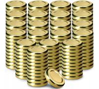 Tapa roscada KADAX fi43 mm, de metal, para conservas, 200 piezas, dorado