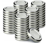 Tapa roscada KADAX fi43 mm, tapa Twist-Off de metal, 50 piezas, plata