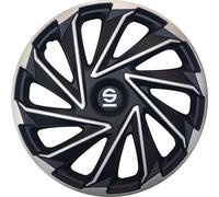 Tapa Rueda Set 4 14" Pulgadas Varese SPC1480SVBK Argent