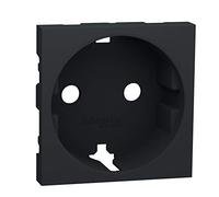 Tapa Schuko recambio Unica, 2P+T, color antracita (Schneider Electric NU903754U)