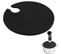 Tapa Sous Vide para cocina Sous Vide cocina para olla de hasta 10.5 pulgadas, evita la evaporación del agua y retiene el sabor para stock (black)