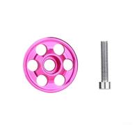 Tapa superior de auriculares de aleación de aluminio, para bicicleta, cubierta de vástago compatible con tubo de horquilla de 28.6 mm, accesorio de bicicleta de carretera y bicicleta de montaña (rosa)