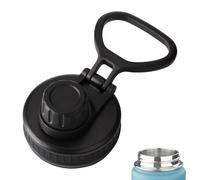 Tapa superior de botella: tapa de boca, tapa con asa de botella de agua portátil, tapa a prueba de derrames | Cubierta superior duradera para gimnasio, lugar de trabajo, exterior, escuela, senderismo